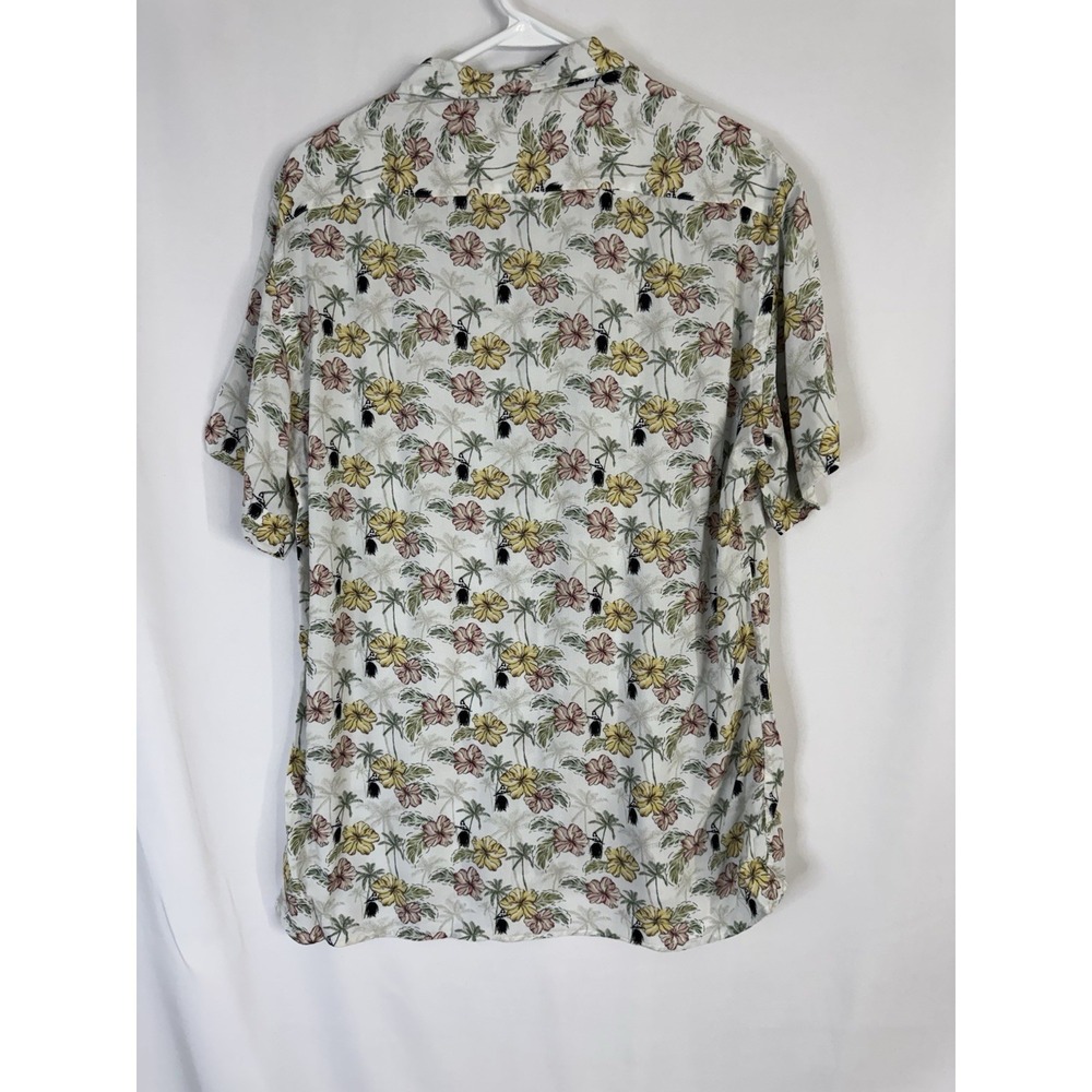 Benson Men's Tropical Floral Button Up Shirt Small NWT Hawaiian Shirt Palm Print - Picture 6 of 6
